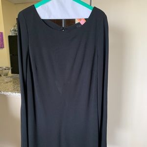 Black Mid Open Back Dress